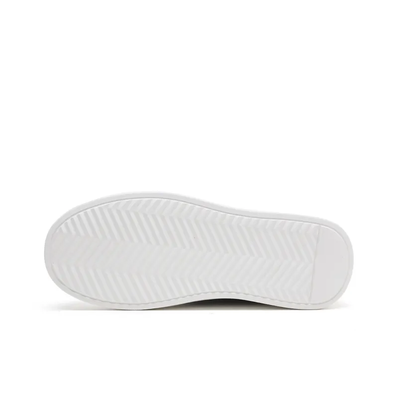 ELLE HOMME Low Top Skateboard Shoes Men's White-4