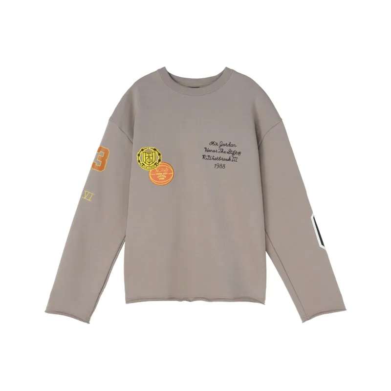Jordan x HTG SS23 Sweatshirt Asia Version Men's Gray-0