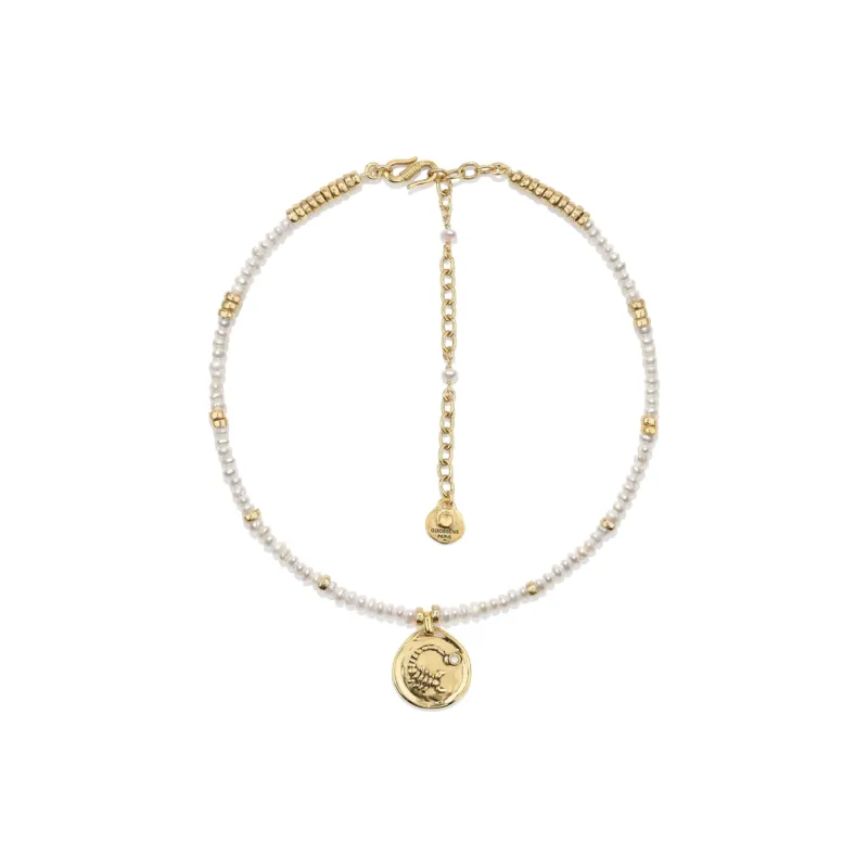Goossens Astro Scorpio Pearls Necklace-1