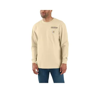 Carhartt T-Shirts Men Oat Milk