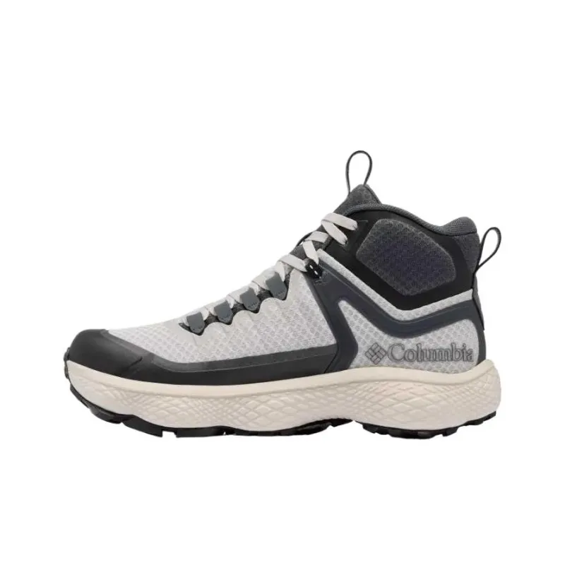 Columbia Mid Top Hiking Shoes Men's Gray White-0