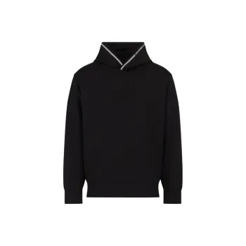 EMPORIO ARMANI Hooded Sweatshirt In Bonded Jersey