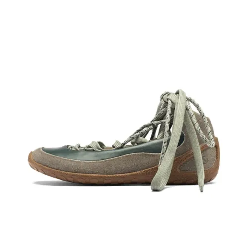 Ecco Biom Lite Anti Slip Wear Resistant Low Top Casual Shoes Women's Green