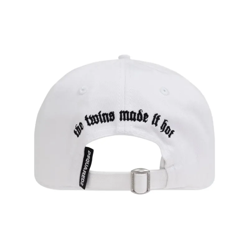 DSQUARED 2 Logo Patch Distressed Baseball Cap-1