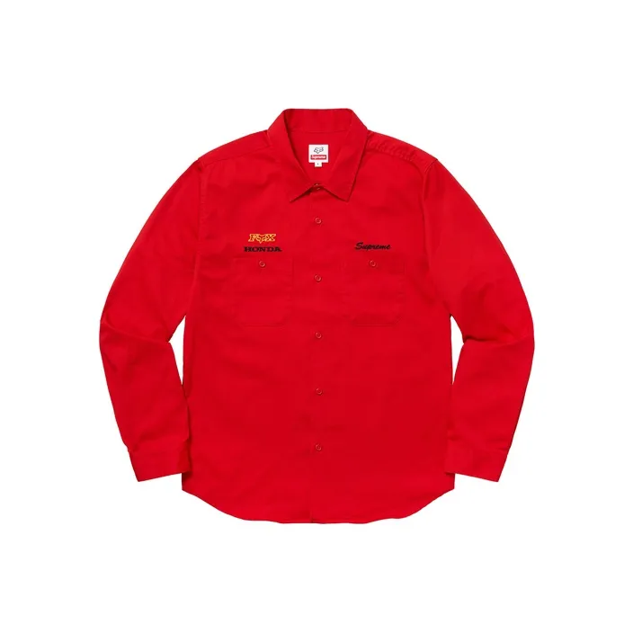 Supreme Honda Fox Racing Work Shirt-0