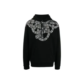 Marcelo Burlon Snake Wings Cotton Hoodie