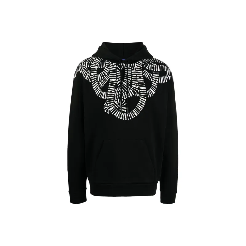 Marcelo Burlon Snake Wings Cotton Hoodie-0