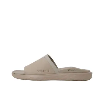 DESCENTE Energize Slip Resistant Abrasion Resistant Slide Slippers Men's Brown