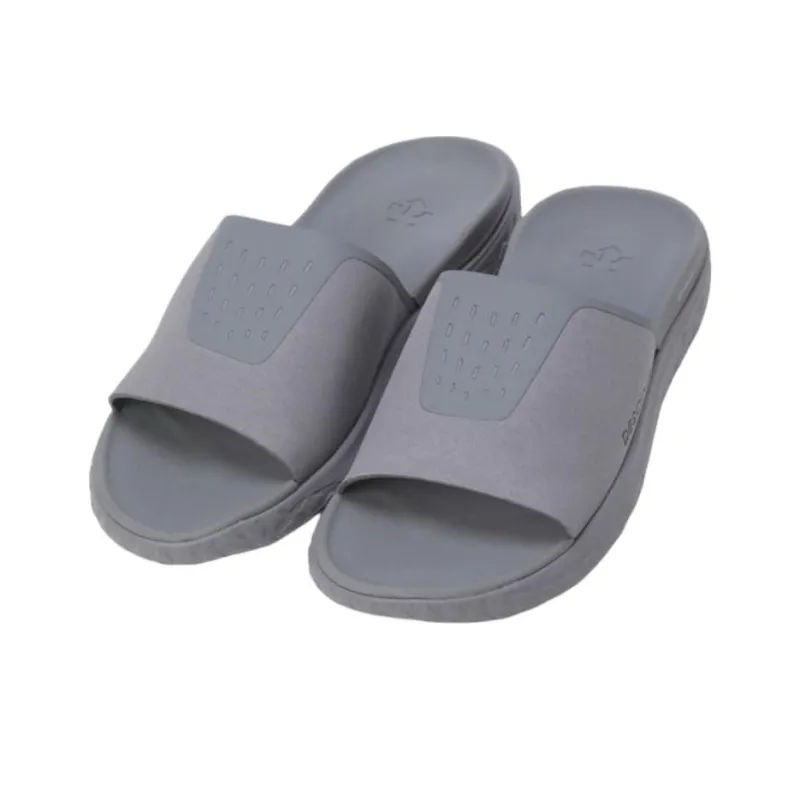 DESCENTE Energize Slip Resistant Slide Slippers Men's Gray-1