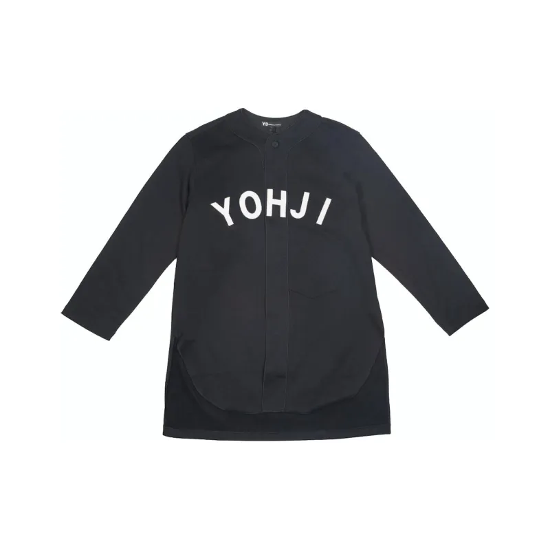 Adidas Y 3 Ft Yohji Letters Baseball Shirt-0