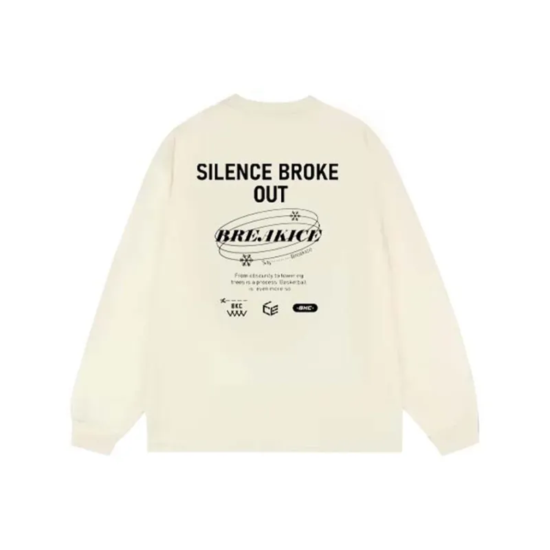 BKCXZICE Loose Fit Crew Neck Training Basketball Long Sleeved Trendy Running Casual Pullover Coat Men's-7