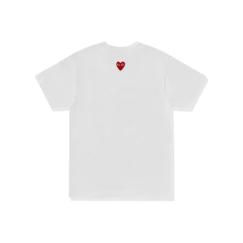 CDG Play FW24 T Shirt Unisex White