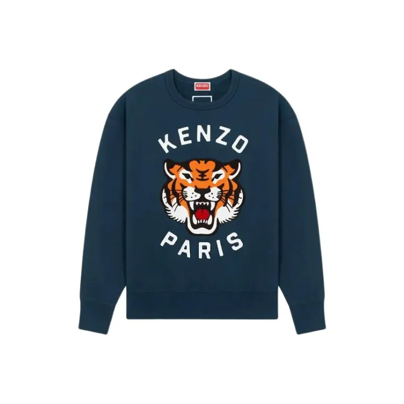 KENZO Lucky Tiger Logo Embroidered Sweatshirt-0