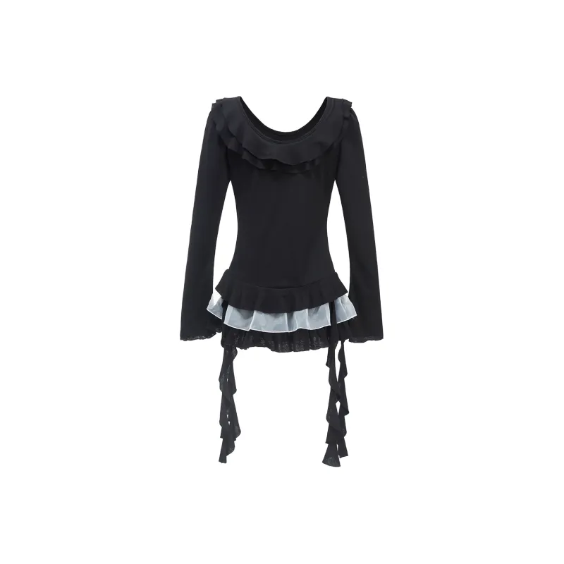 QYPRF Long Sleeved Dress Women's-1