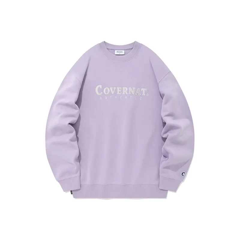 COVERNAT Sweatshirt Fall Unisex Dark Purple-0