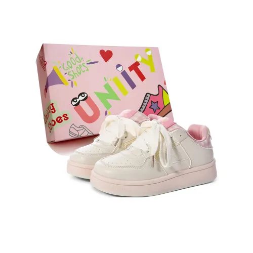 UNIITY Skateboard Shoes Women's Low Top Beige Pink/Beige Yellow/Beige Red
