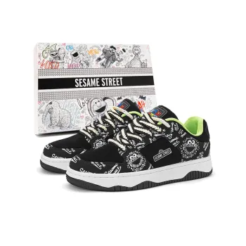 SESAME STREET Coverage Warm Anti Slip And Wear Resistant Lightweight Skateboard Shoes Unisex Box