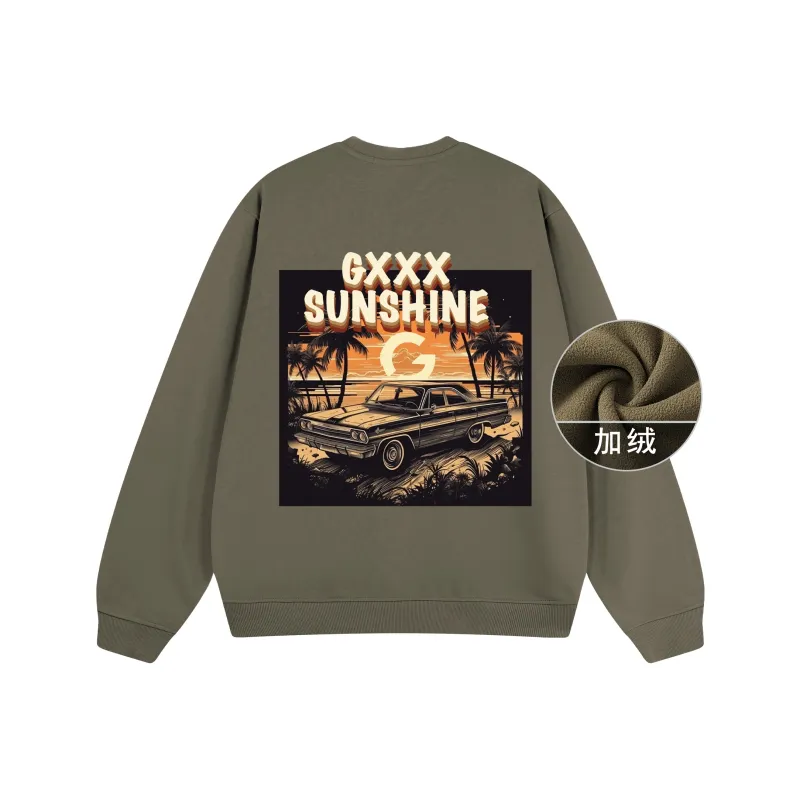 GXXX Pullover Crew Neck Sweatshirt Unisex-21