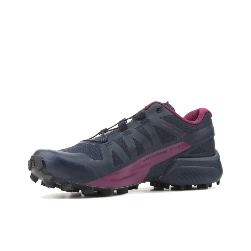 SALOMON Speedcross Pro 2 Anti Slip Wear Resistant Low Top Trail Running Shoes Women's Gray Purple-2