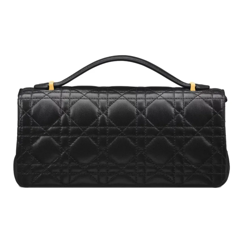 DIOR Jolie Lambskin One Shoulder Handbags Women's Black-3