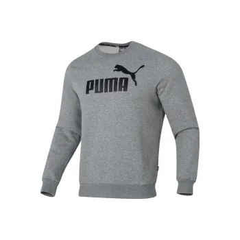 PUMA Crew TR Big Logo Sweatshirts Unisex Light Gray