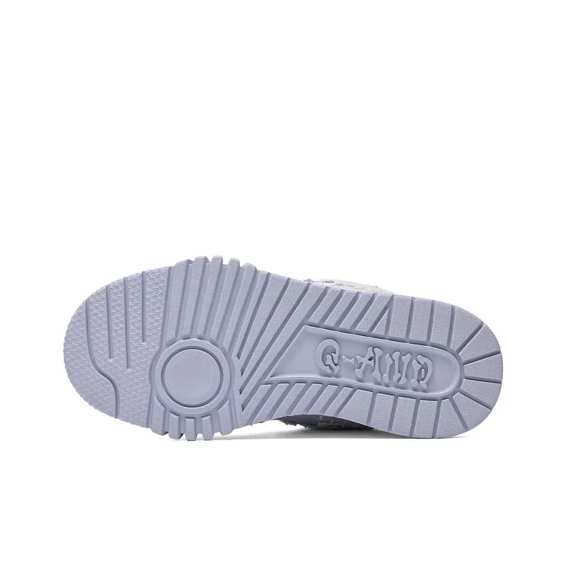 Q AND Cushioned Wear Resistant Height Increasing Low Top Skateboard Shoes Unisex-13
