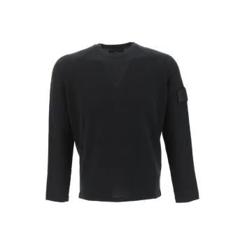 STONE ISLAND Logo Patch Crewneck Sweatshirt