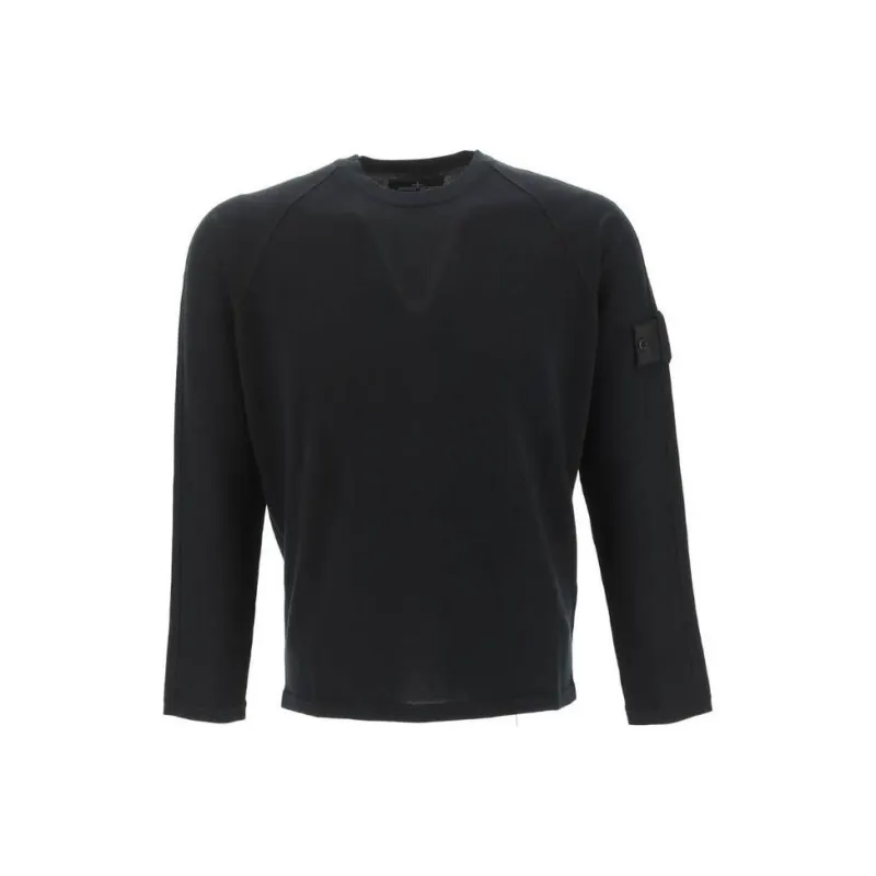 STONE ISLAND Logo-Patch Crewneck Sweatshirt-0
