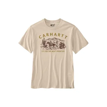 Carhartt T-Shirts Men Oat Milk