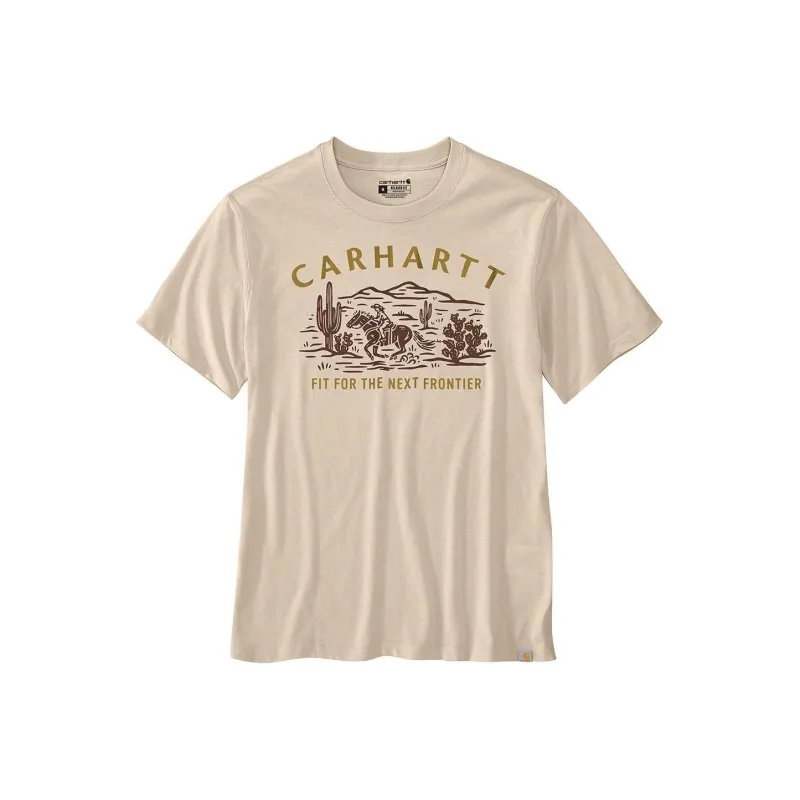 Carhartt T-Shirts Men Oat Milk-0