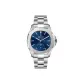 Silver Case Blue Dial Silver Band