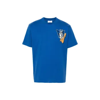 OFF WHITE Logo Printed Crewneck T Shirt