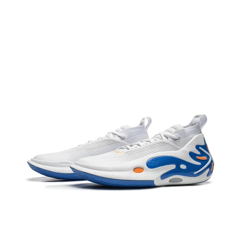 LINING Wow11 Basketball Shoes Men Mid Top Standard White-2