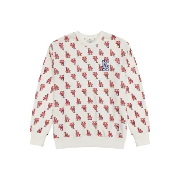 MLB Los Angeles Dodgers Sweatshirts Unisex Cream