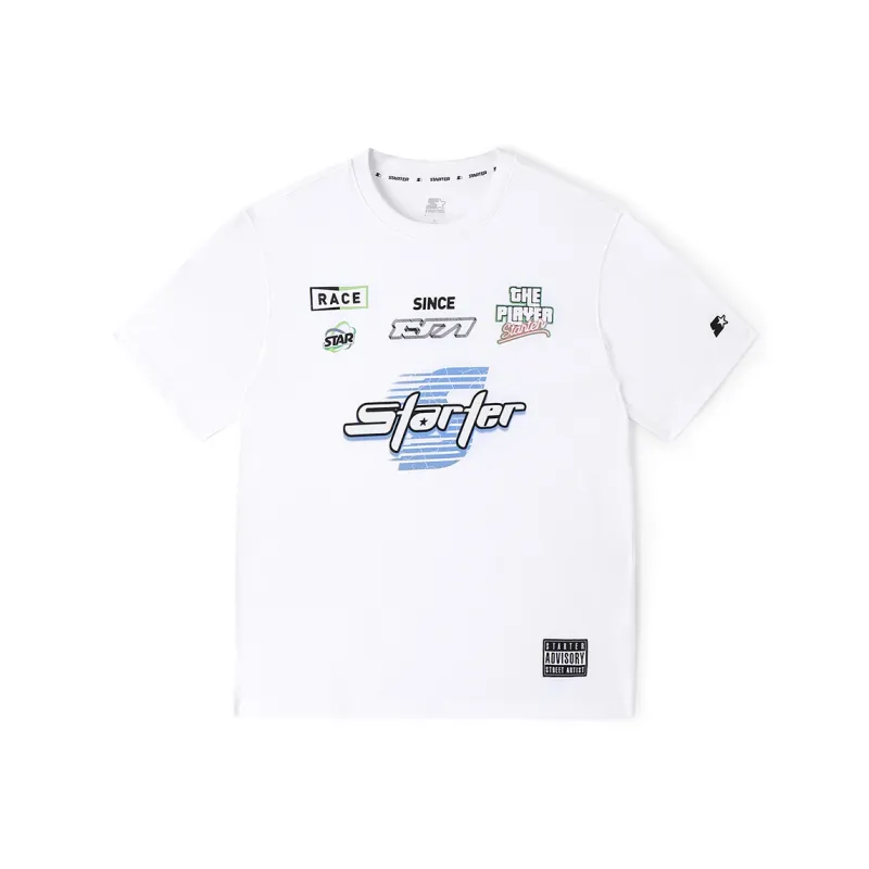 STARTER T Shirts Unisex White-0