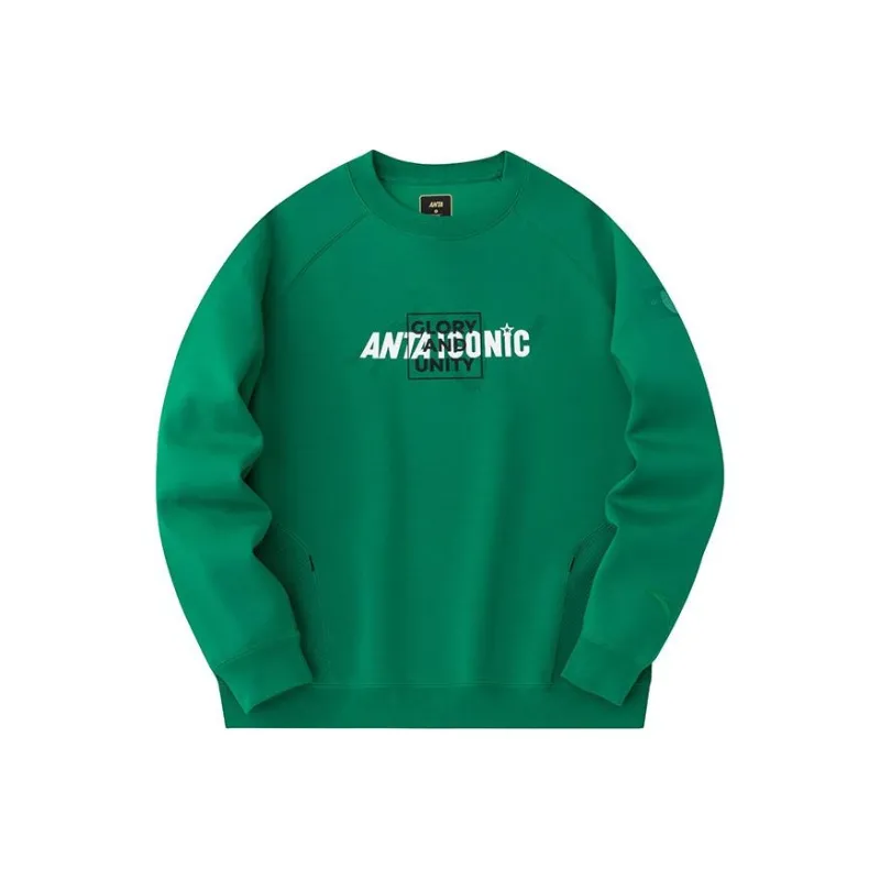 Anta Life Collection Sweatshirt Unisex Five Ring Green-0