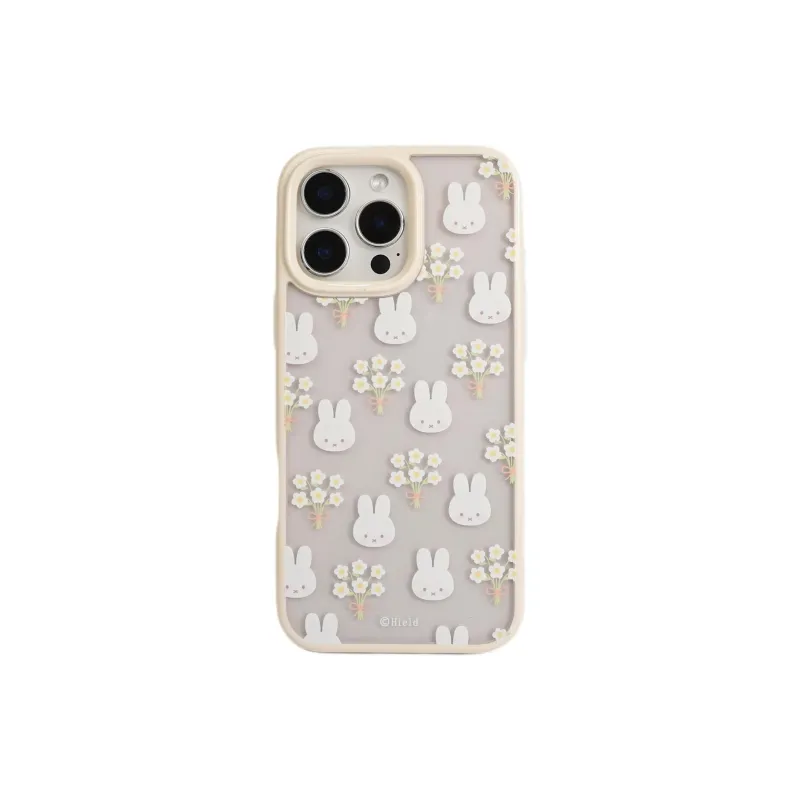 Sopi Acrylic Material All Over Bouquet Usahana Phone Cases Compatible With IPhone 16/15 Pro Max/Apple 13/14 Pro/Max-0