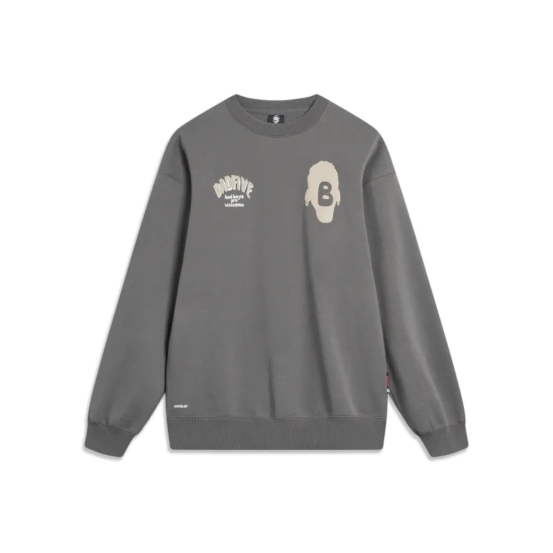 LiNing Badfive Sweatshirt Unisex Road Gray-0