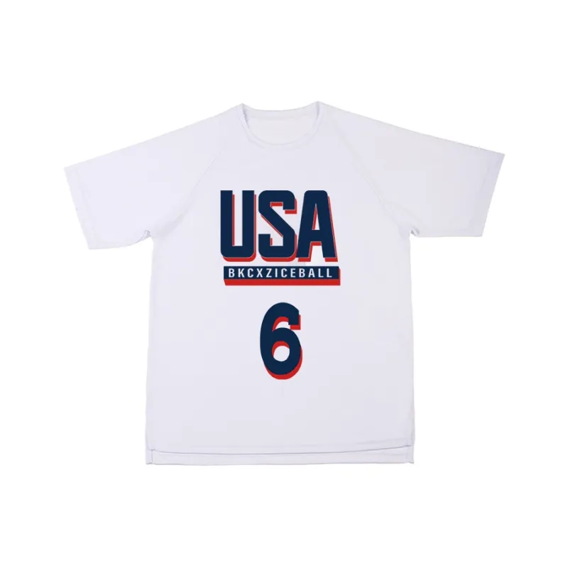 BKCXZICE Running Fitness Quick Dry Crew Neck Loose Fit American Sports T Shirt Men's-0
