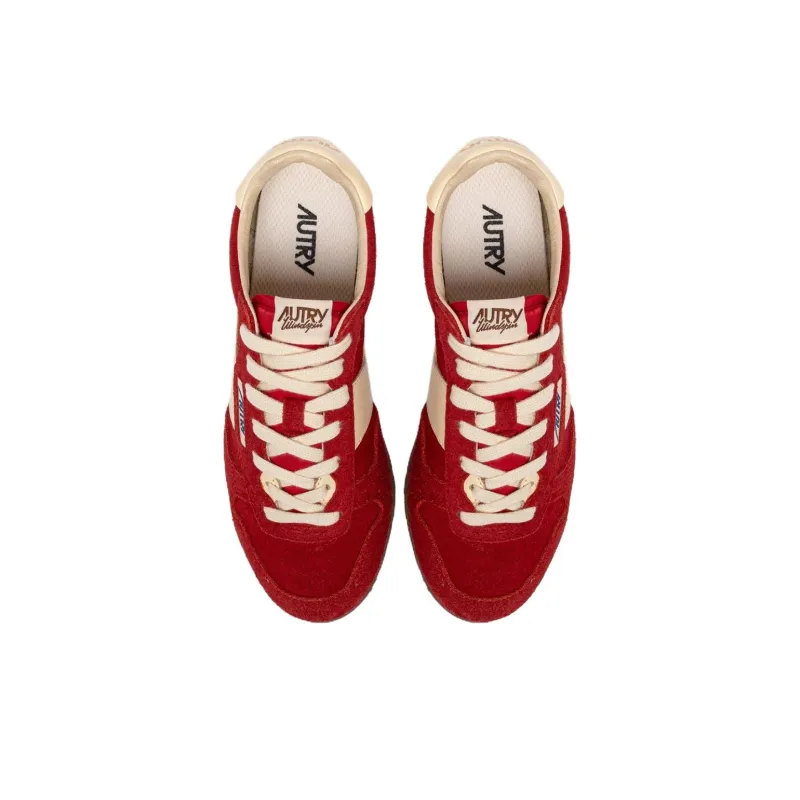 AUTRY WINDSPIN Anti Slip Wear Resistant Low Top Casual Shoes Men's Red-3