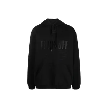 VTMNTS Slogan Printed Drawstring Hoodie