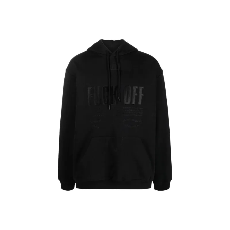 VTMNTS Slogan Printed Drawstring Hoodie-0