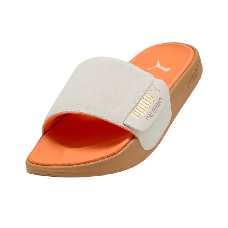 PUMA Leadcat 2.0 Slip Resistant Slide Slippers Unisex White Orange-2
