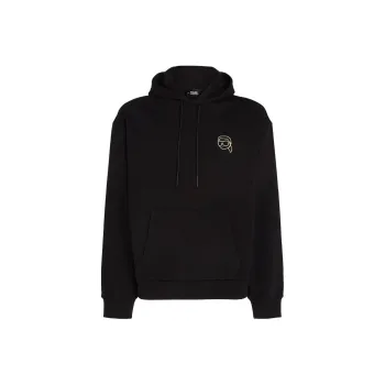 Karl Lagerfeld Ikon Outline Organic-cotton Hoodie