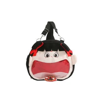 XIANGSU Plush Backpack Unisex Red