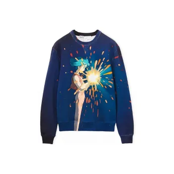 LOEWE LOEWE X Howl's Moving Castle SS23 Sweatshirt Unisex Oil Color