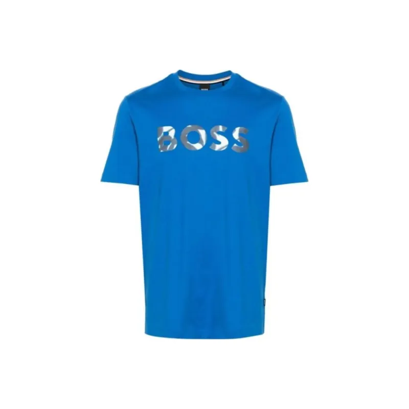 HUGO BOSS Logo print Cotton T shirt-0