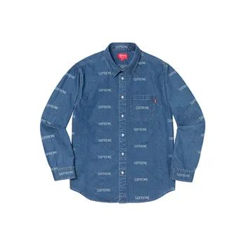 Supreme Logo Denim Shirt