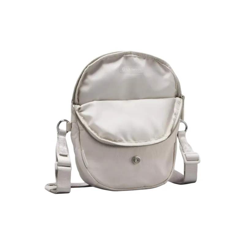 Lululemon Nylon Shoulder Bag, Crossbody Bag Mini Women's White-2