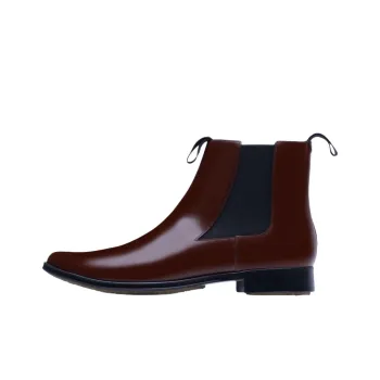 ADIEU PARIS Type192 Short Chelsea Boots Men's Gold Brown